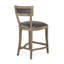 Upholstered Stool with Solid Wood Frame