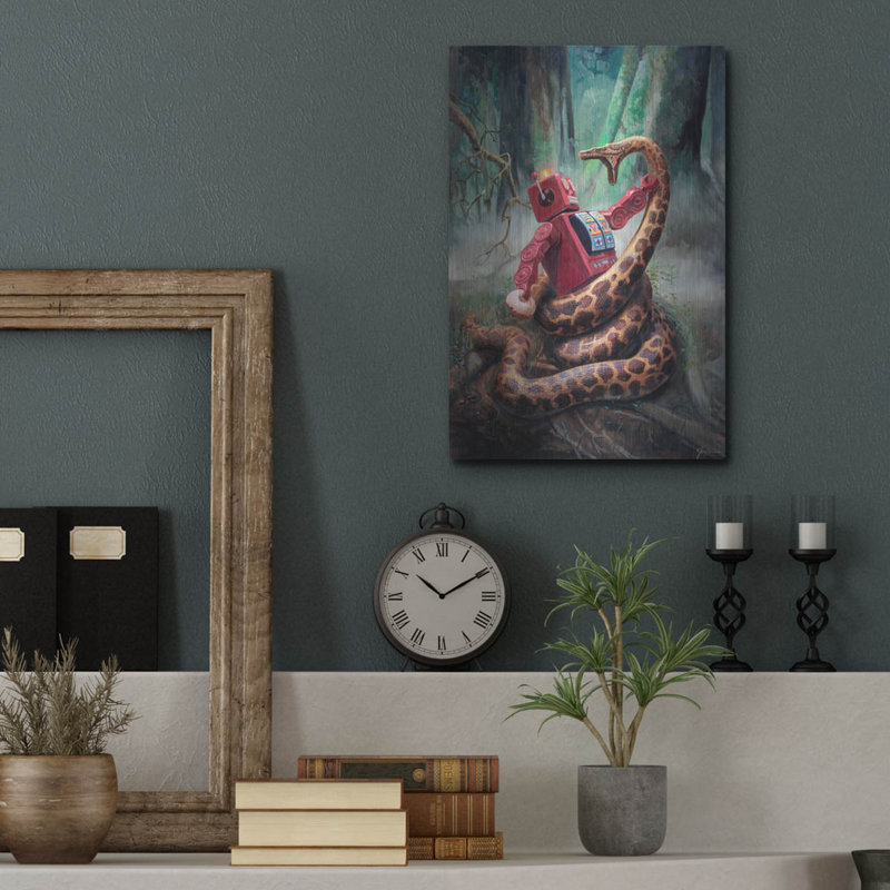 Snakefight' by Eric Joyner, Metal Wall Art, 16" H x 12" W