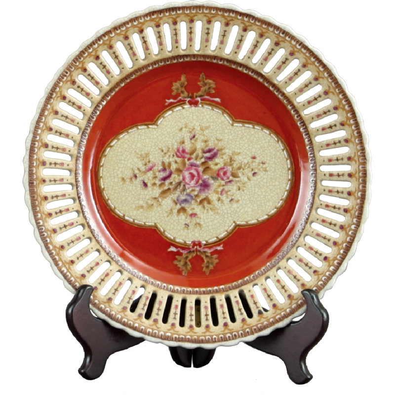Majestic Courtyard Porcelain Decorative Plate