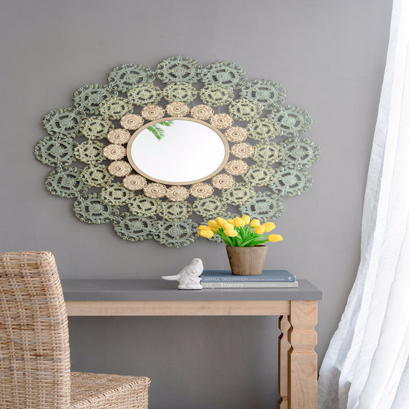 Miroir médaillon D38 x 3,5 po Mcguire