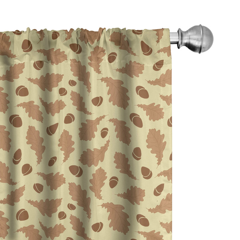 Rideaux 4 panneaux East Urban Home Acorn, L 56 po x L 95 po