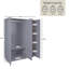 Modern 3 Door Mirrored Wardrobe with Hanging Rail for Bedroom Storage & Organisation-1315648923