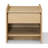 Scandinavian Nightstand with Drawer and Open Shelf, Oak Wood Bedside Table with Tray Top-2100864631