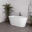 54" Streamline Soaking Freestanding Tub With Internal Drain-108964850