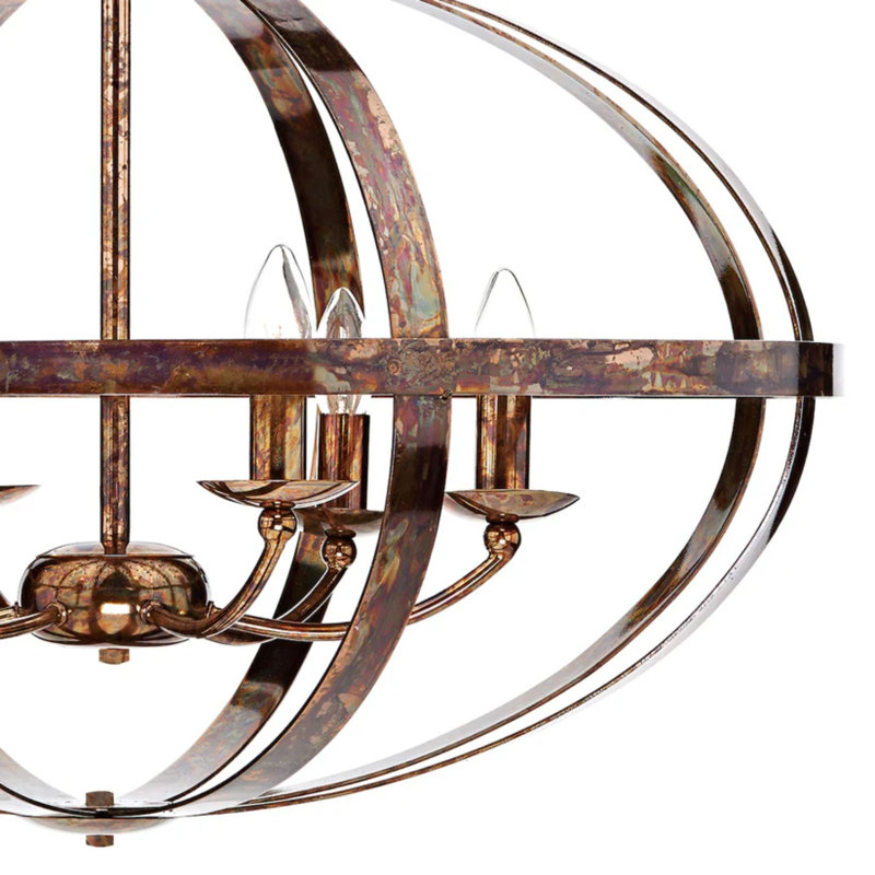 6 - Light Copper Sphere Pendant