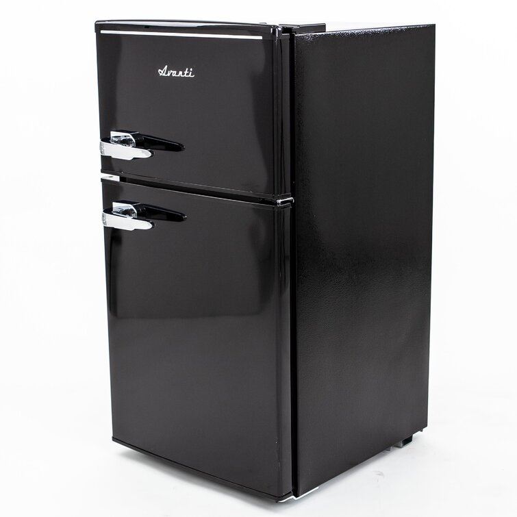 Bodare Retro Mini Fridge with Freezer: 3.2 Cu.Ft Mini Refrigerator