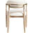 Eligah Vegan Leather Upholstered Dining Arm Chair-6766387-6766377