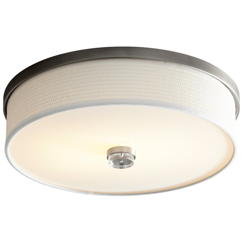 Plafonnier encastré 2 lumières Gash, H 7,75 po x l 14,5 po x P 14,5 po