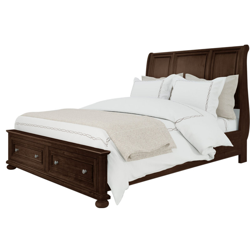 Perkin Solid Wood Piece Bedroom Set, King