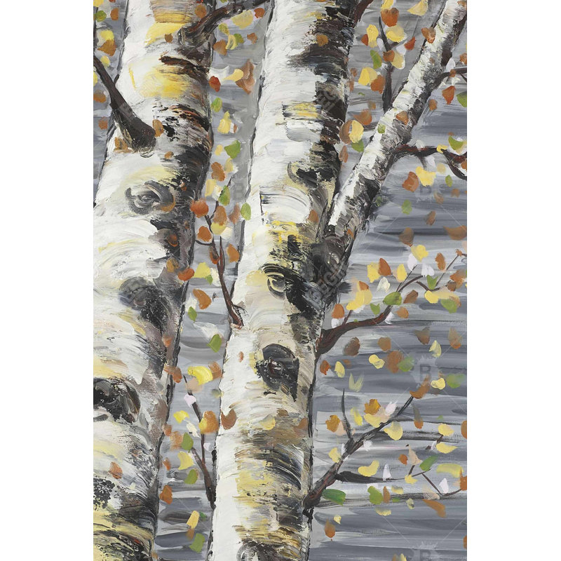 Bourgeons de bourgeons blancs - décor de toile de chambre à coucher, H 24 po x l 36 po