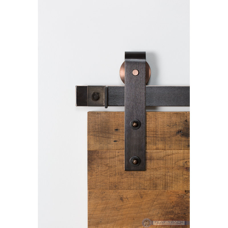 Ensemble de quincaillerie pour porte de grange simple 402, 84 po, Bronze antique