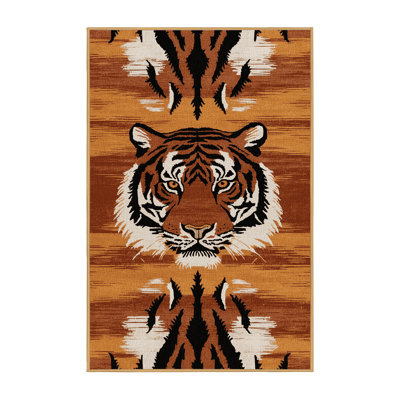 Washable Serengeti Cats Area Rug