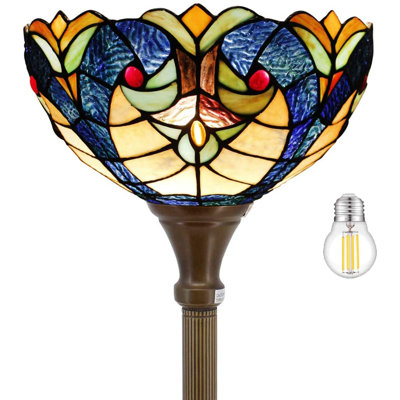 Lampe torchère sur pied 66 po Tiffany