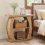 Table d'appoint à 3 niveaux pour salon, table de chevet en bois de style champêtre pour petits espaces-1793839877