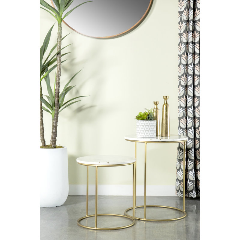Tables gigognes en marbre Sholto