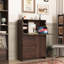 Armoire de bureau avec tiroir de rangement et tablettes, armoire de salon