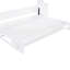 Lit mural blanc double / grand, lit combiné et bureau avec charnières hydrauliques, peu encombrant pour les petites pièces multifonctionnelles, confortable, zones de soutien de 600 lb,