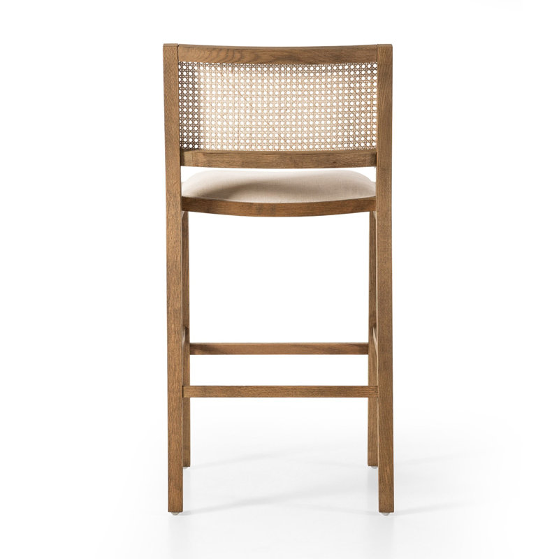 Sage Stool, Savile Flax/Polyester Blend, Bar Stool (31" Seat Height)
