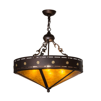 Luminaire suspendue tambour à tambour simple 4 lumières Stonington