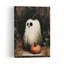 Nature morte de citrouille fantôme, style rustique, fantaisiste et contemporain, affiche murale d'automne-821365750