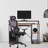 17 Stories Computer Desk with Monitor Shelf for At-Home Office Space, Brown/Black