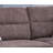 Dark Brown Fabric With Flared Arms Sofa