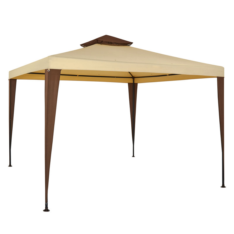 Annum 3m x 3m Metal Patio Gazebo, Khaki