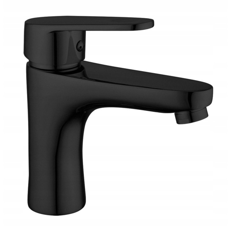 Mxn Kama Bateria Umywalkowa Czarna Waterfall Tap
