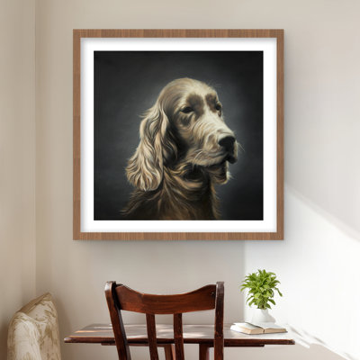 Field Spaniel Framed Matted Print for Home Decor - Pets Art