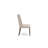 3 Piece Kitchen Table Set Contains a Round Dining Room Table with Pedestal and 2 Clay Linen Fabric Upholstered Chairs, Natural-1777573236-1777544590-1777544589