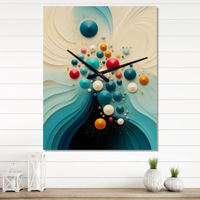Contemplating Divinity Circular Harmony - Modern Geometric Wall Clock