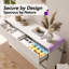 Commode moderne à 7 tiroirs avec coins courbés et conception à devant affleurant, armoire de rangement minimaliste pour chambre à coucher ou salon-1266788527
