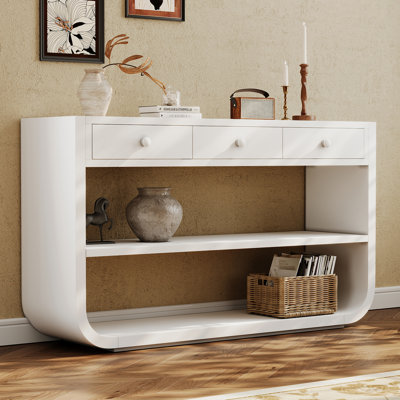 55" Wide 3 - Drawer Credenza Office Storage Cabinet