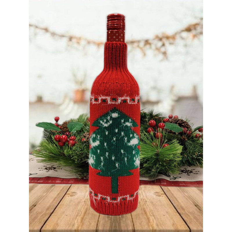 Couvre-bouteille de sapin de Noël F07M5-7E