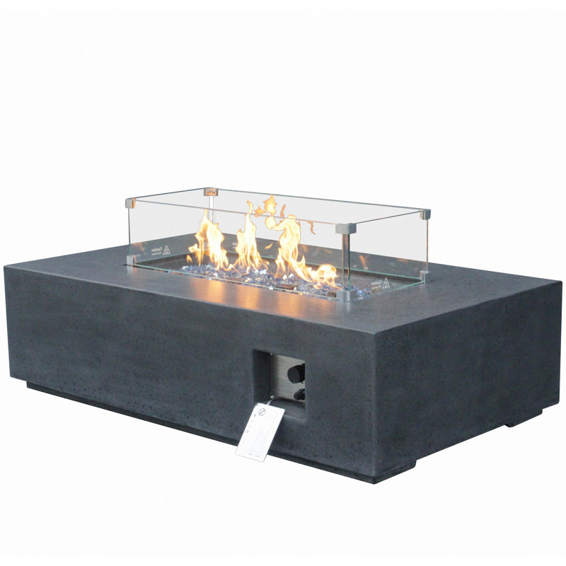 Table foyer d'extérieur 52 po, Black/Grey