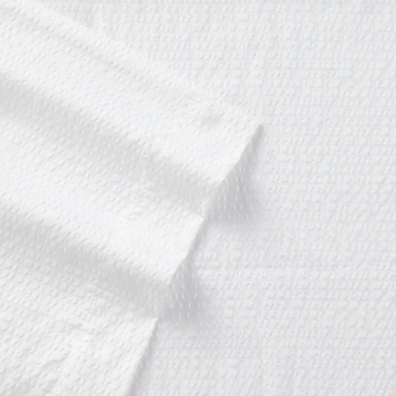 Seersucker Sheet Set, Full + 4 Pillowcases, White
