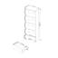 Shamise 180cm H x 60cm W Standard Bookcase