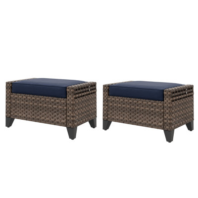 Upholstered Outdoor Ottoman