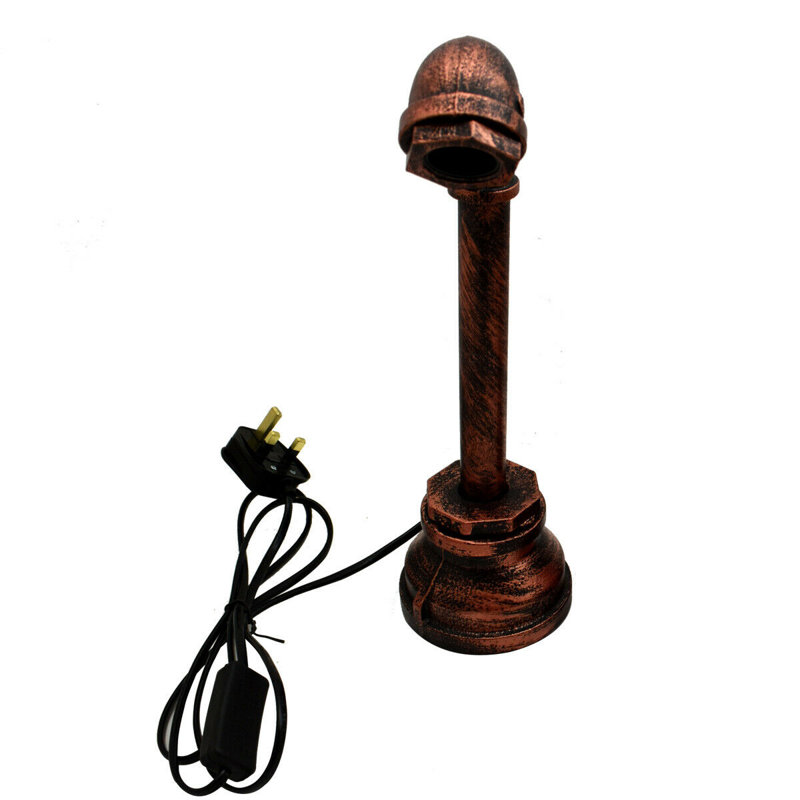 Henri Metal Novelty Lamp, Rustic Red