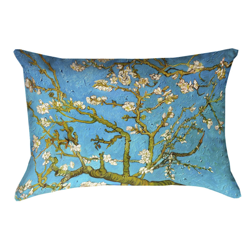 Coussin 100% coton Vincent Van Gogh, Bleu / Jaune