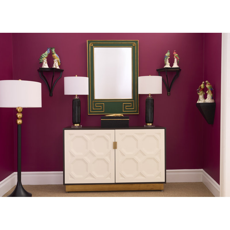 Grands perroquets avec cerises (paire), Vert / Rouge / Blanc