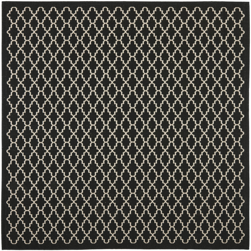 Herefordshire Performance Geometric Indoor/Outdoor Area Rug, Square 6'7"