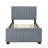 Modern Velvet Upholstered Platform Bed with Trundle-1686081475
