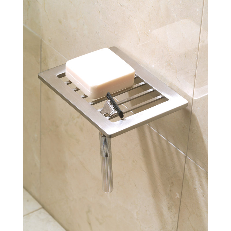 Surface Shower Shelf Soap Holder, Polished Chrome
