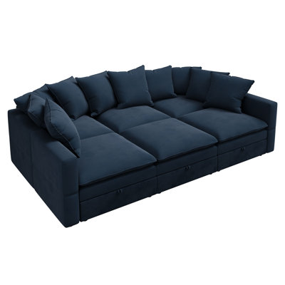 Canapé modulaire rembourré avec rangement Cloud