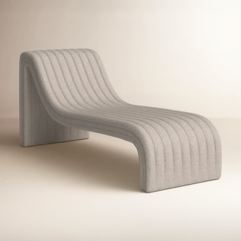 Chaise longue rembourrée Brandt, Naturel d'Orly