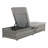 Two Pieces Outdoor Chaise Lounges With Cushion And Adjustable Backrest, Modern Patio Chaise Lounge-762473979