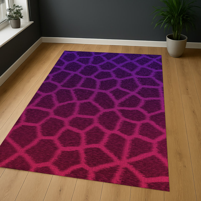 Abstract Area Rug, Runner 70 x 140 cm