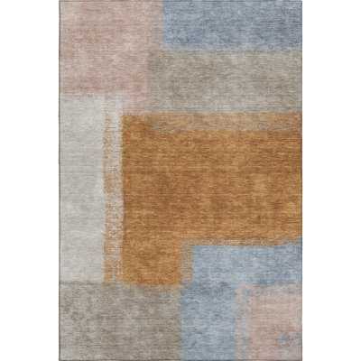 Premium Machine Washable Mayfield AMF2341 Abstract Rug
