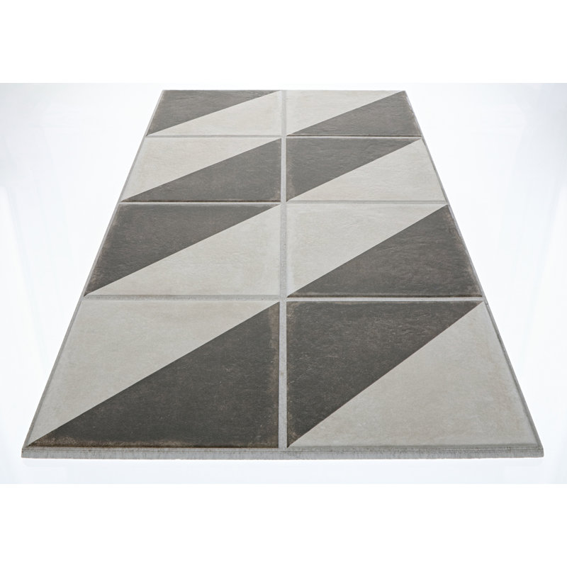 Palazzo 11.875 in. x 23.875 in. Glazed Porcelain Tile, Antique Cotto Villa